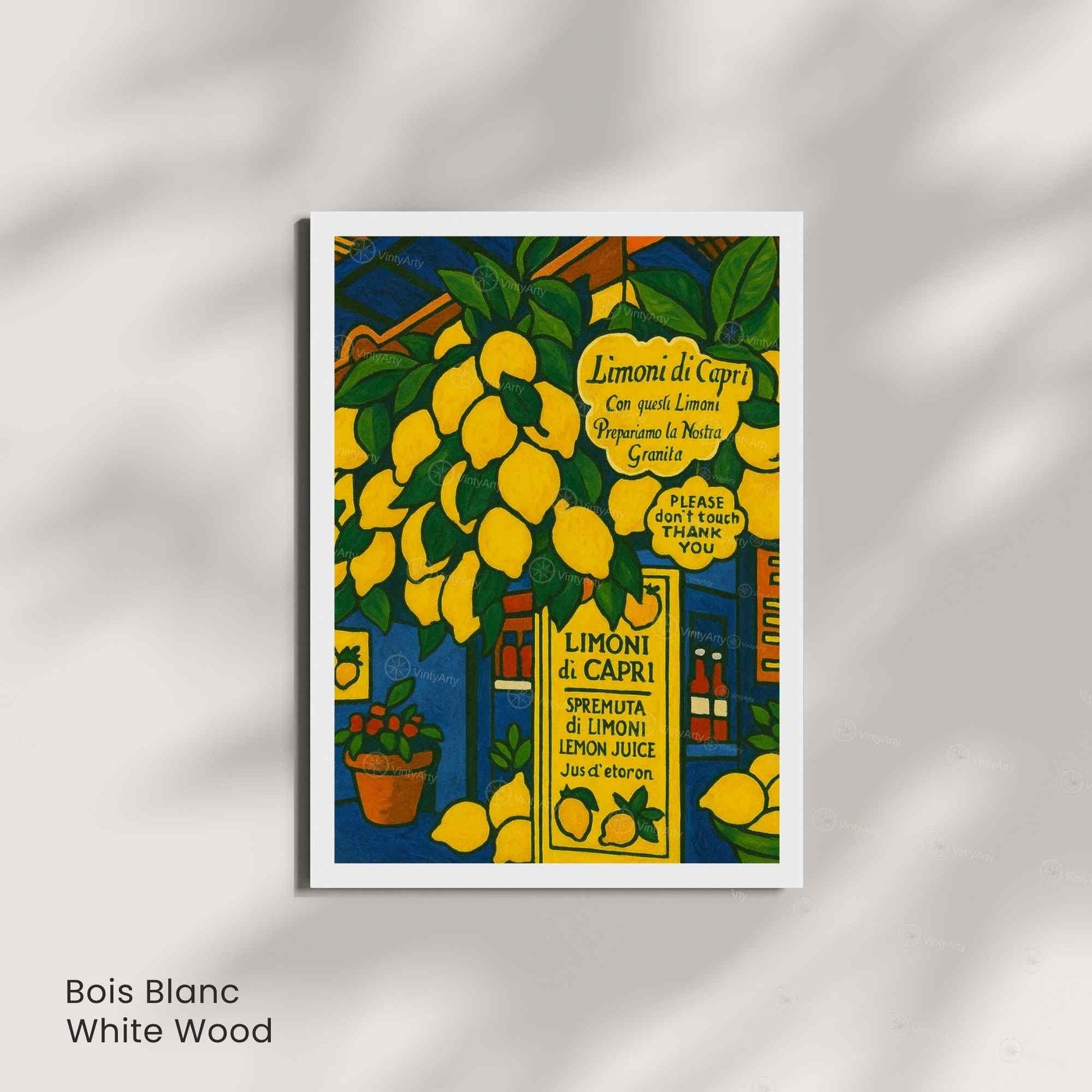 Affiche citron de Capri – Italie | Poster Côte Amalfitaine | Affiche citron