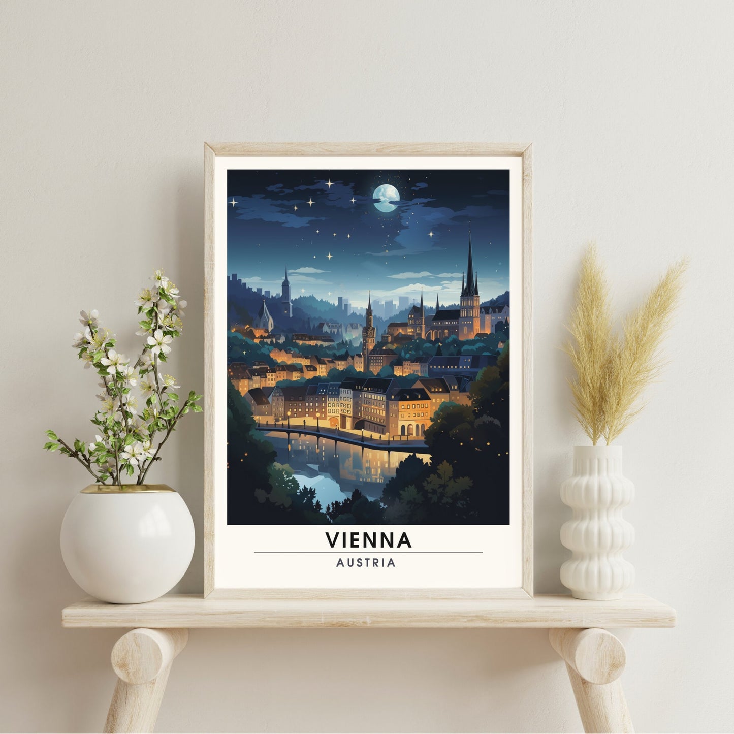 Impression Vienne | Voyage nocturne à Vienne, Autriche