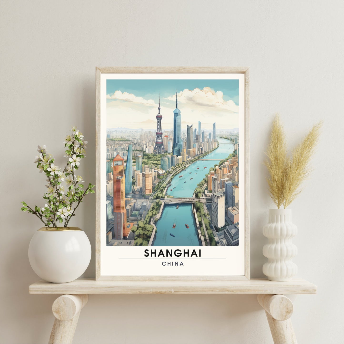 Impression Shanghai, Chine | Impression de voyage Shanghai vue de ciel