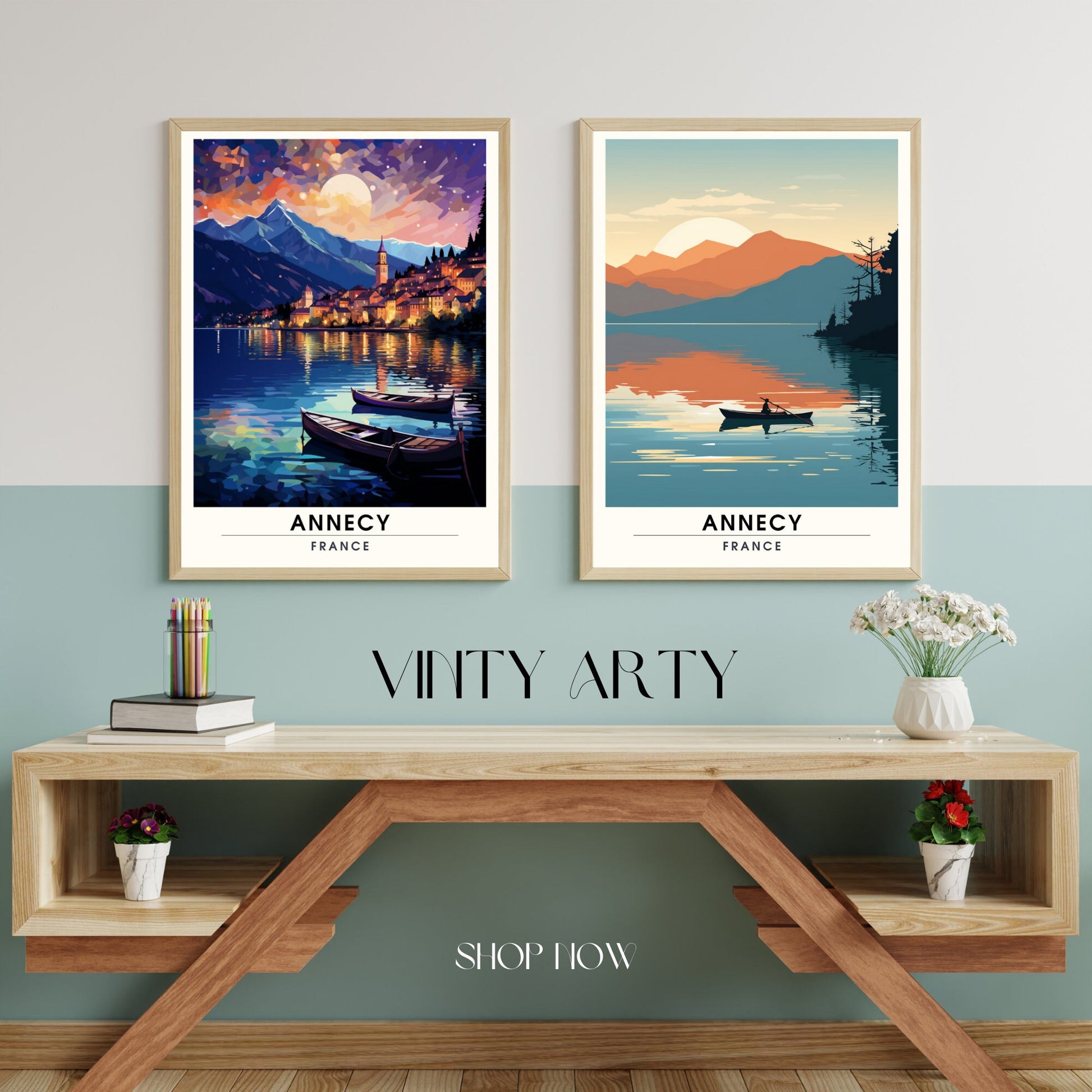Impression Annecy | Affiche de voyage Annecy | Impression de voyage France