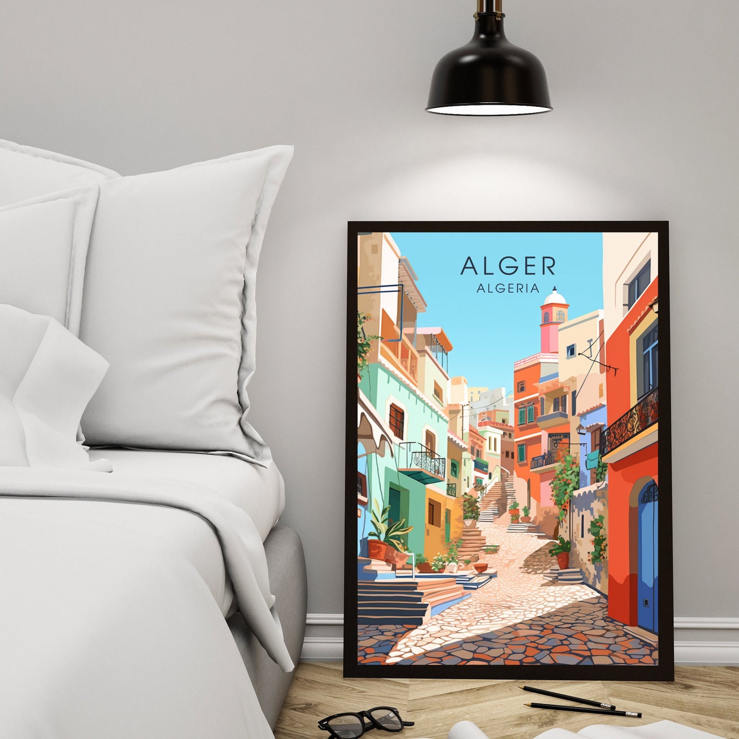 Impression de voyage Alger | Affiche Alger | Affiche Casbah d'Alger