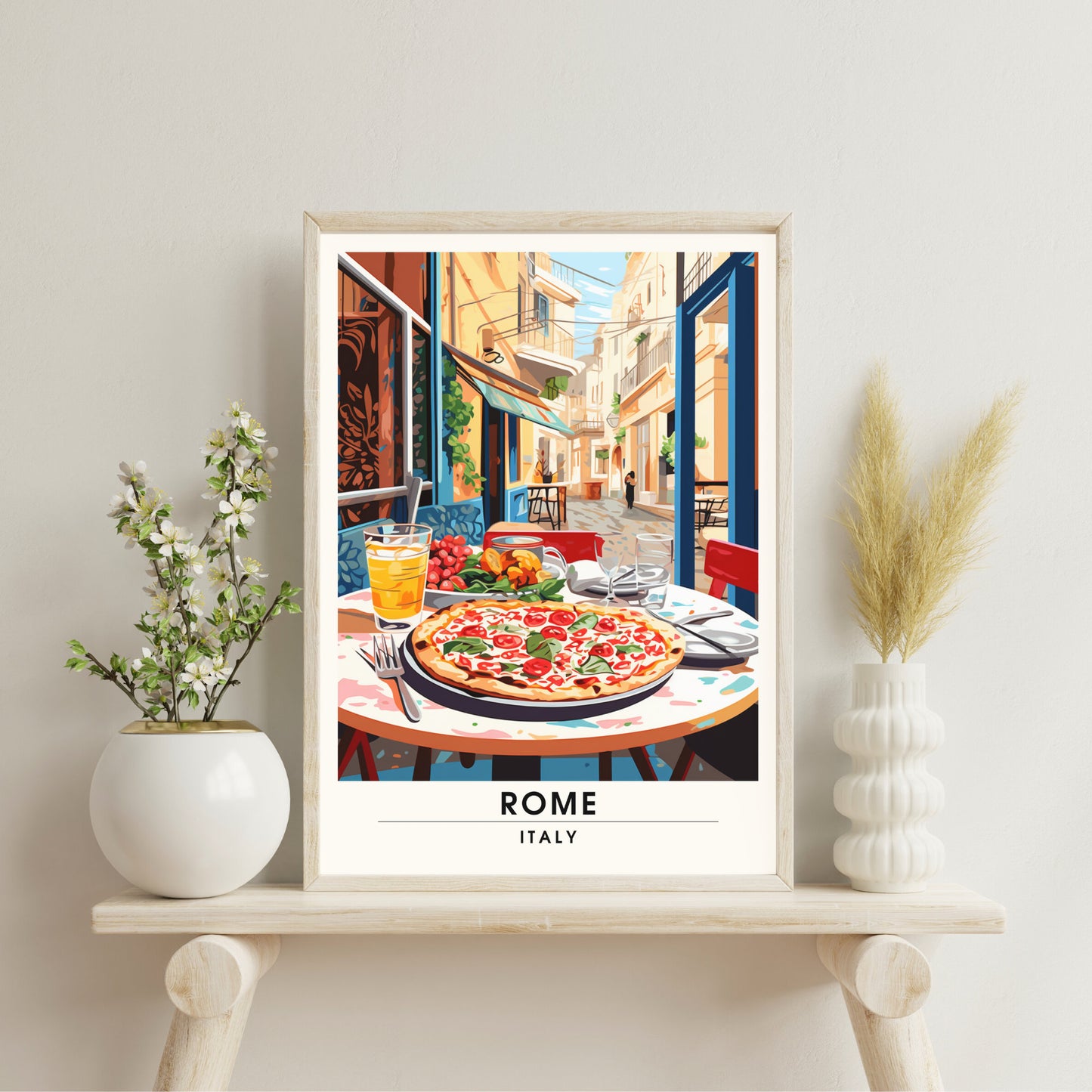 Affiche Rome | impression de voyage Rome | Impression Rome | Affiche Italie | Affiche Restaurent