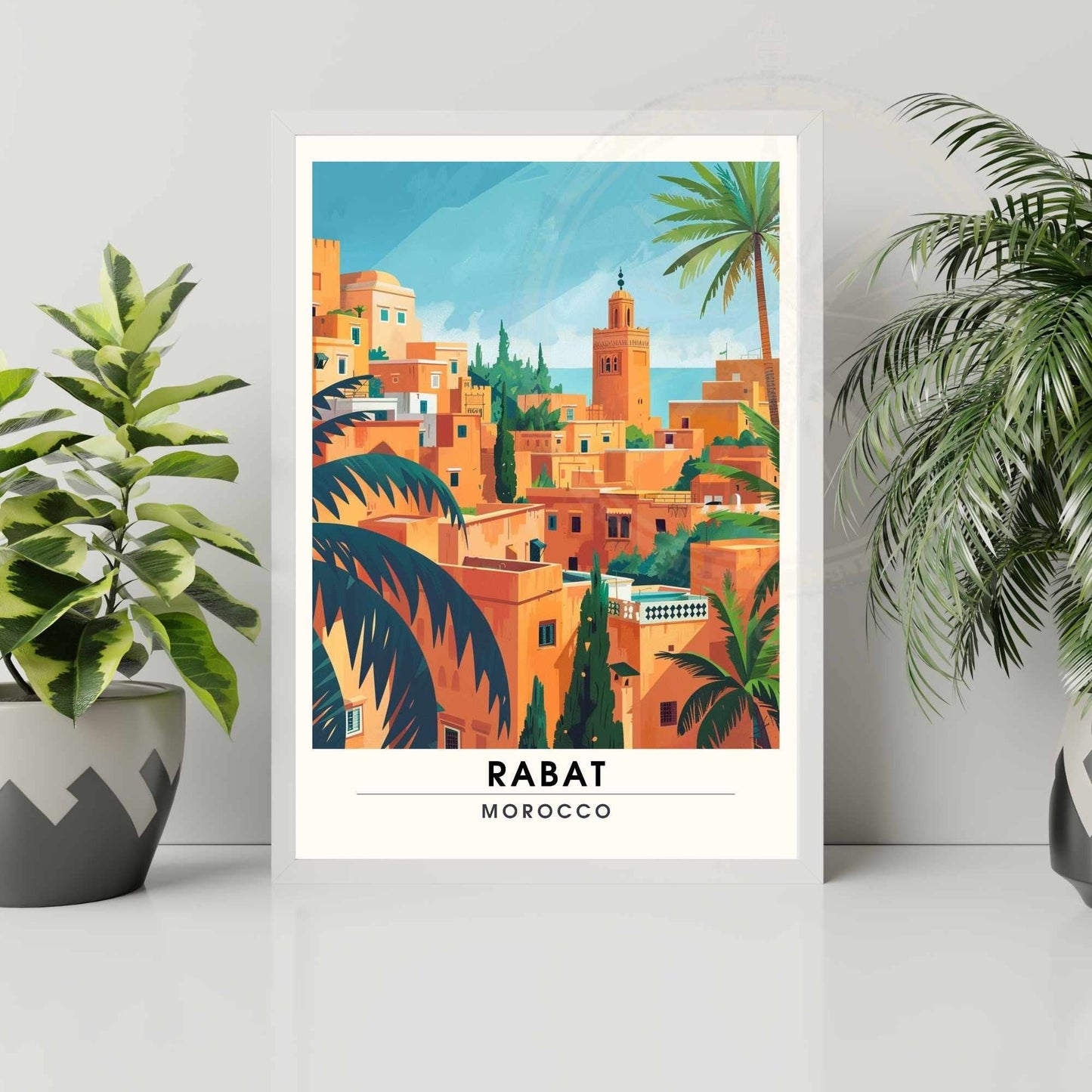 Affiche Rabat, Marco | Impression Rabat | Affiche de voyage Rabat