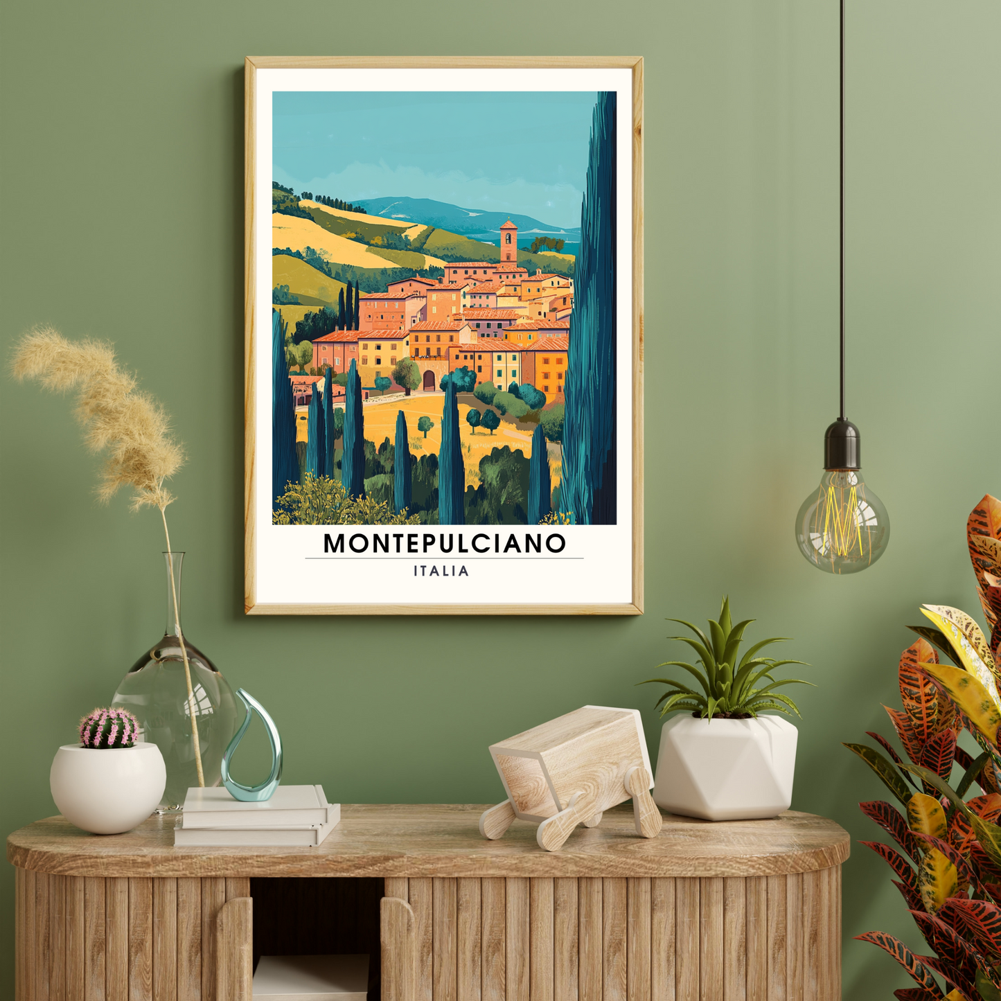 Affiche Montepulciano | Impression Montepulciano, Italie | Impression Italie