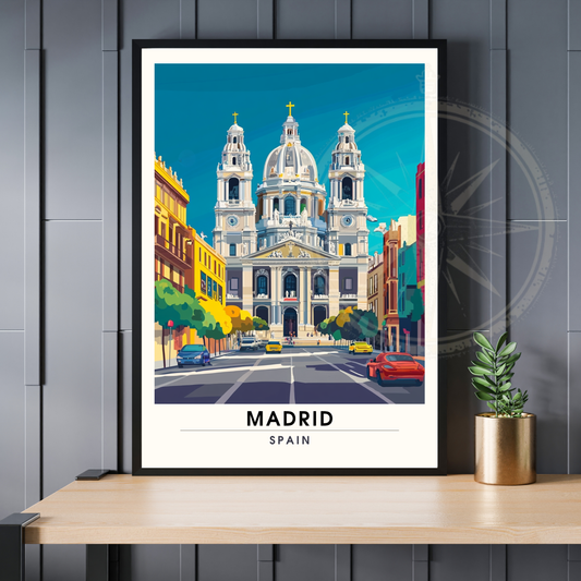 Affiche Madrid | Impression Madrid | Basilique Saint-François-le-Grand