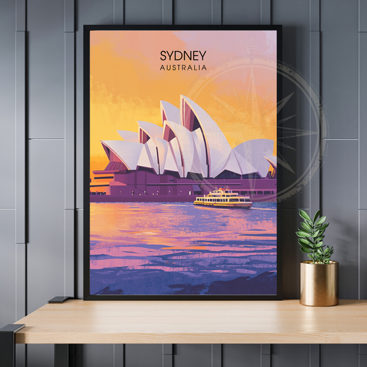 Affiche Sydney | Impression de voyage Australie | Affiche Australie