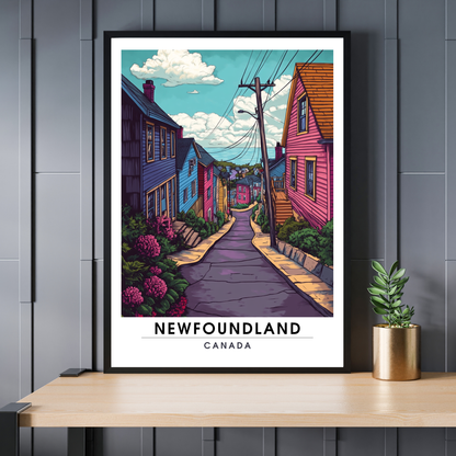 Affiche Terre Neuve | Poster Canada | Affiche Canada
