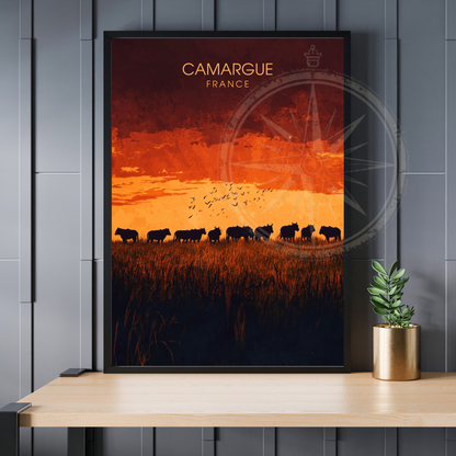 Affiche Camargue  | Impression france |  France