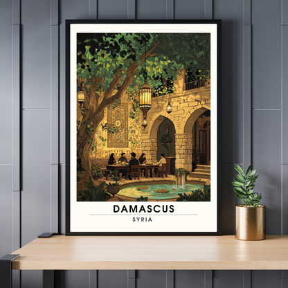 Damascus Travel Poster | Damascus Print | Syria Travel Poster