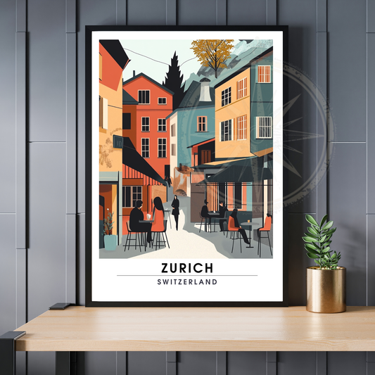 Affiche Zurich | Impression Suisse | Affiche Suisse