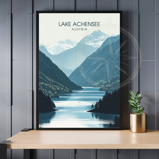 Affiche Lac Achensee  | Impression de voyage Autriche | Affiche Lac