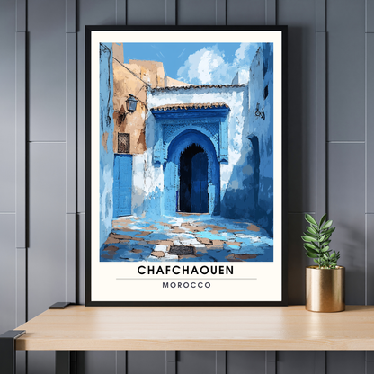 Affiche Chefchaouen | Impression Maroc | Affiche Maroc