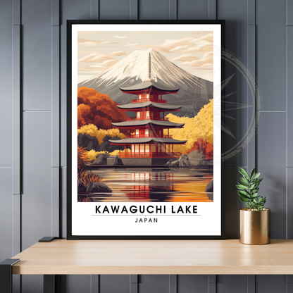 Affiche Kawaguchi Lake| Impression Japan | Affiche Lake