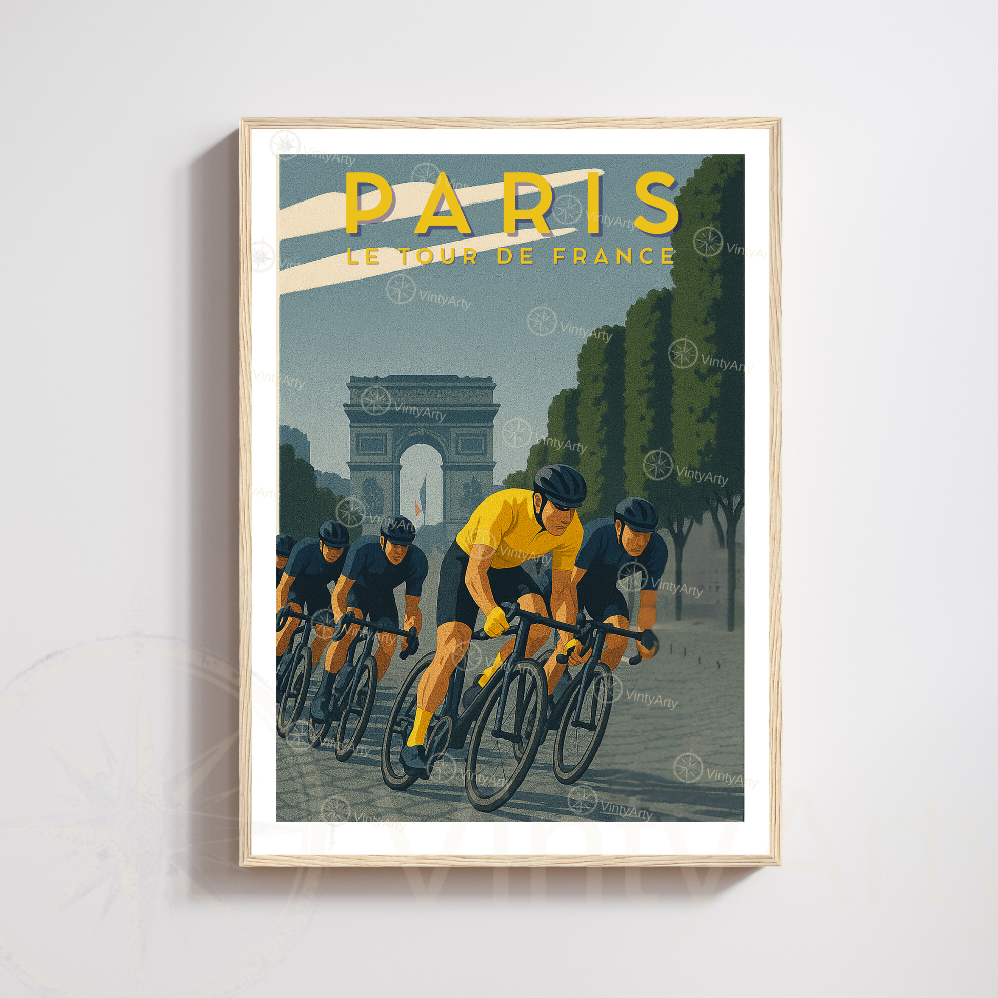 Affiche Tour de France Paris 
