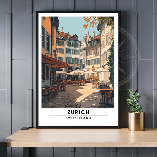 Affiche Zurich | Poster Suisse | Affiche Suisse