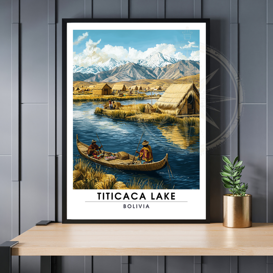 Affiche Lac Titicaca | Impression Bolivie | Affiche Lac