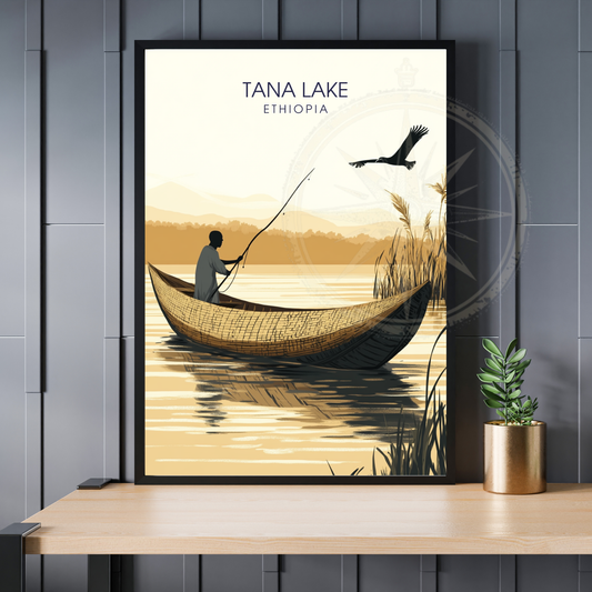 Affiche Lac Tana | Poster Éthiopie | Affiche Lac