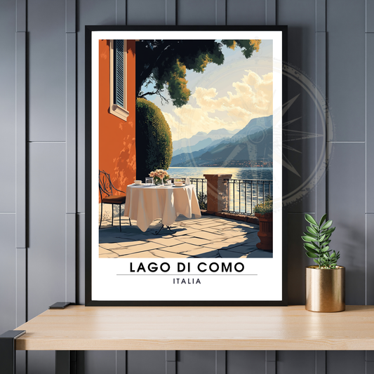 Affiche Lac de Côme | Impression Italie | Affiche Lac