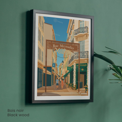 Affiche Cannes | Poster Rue Meynadier | Affiche France