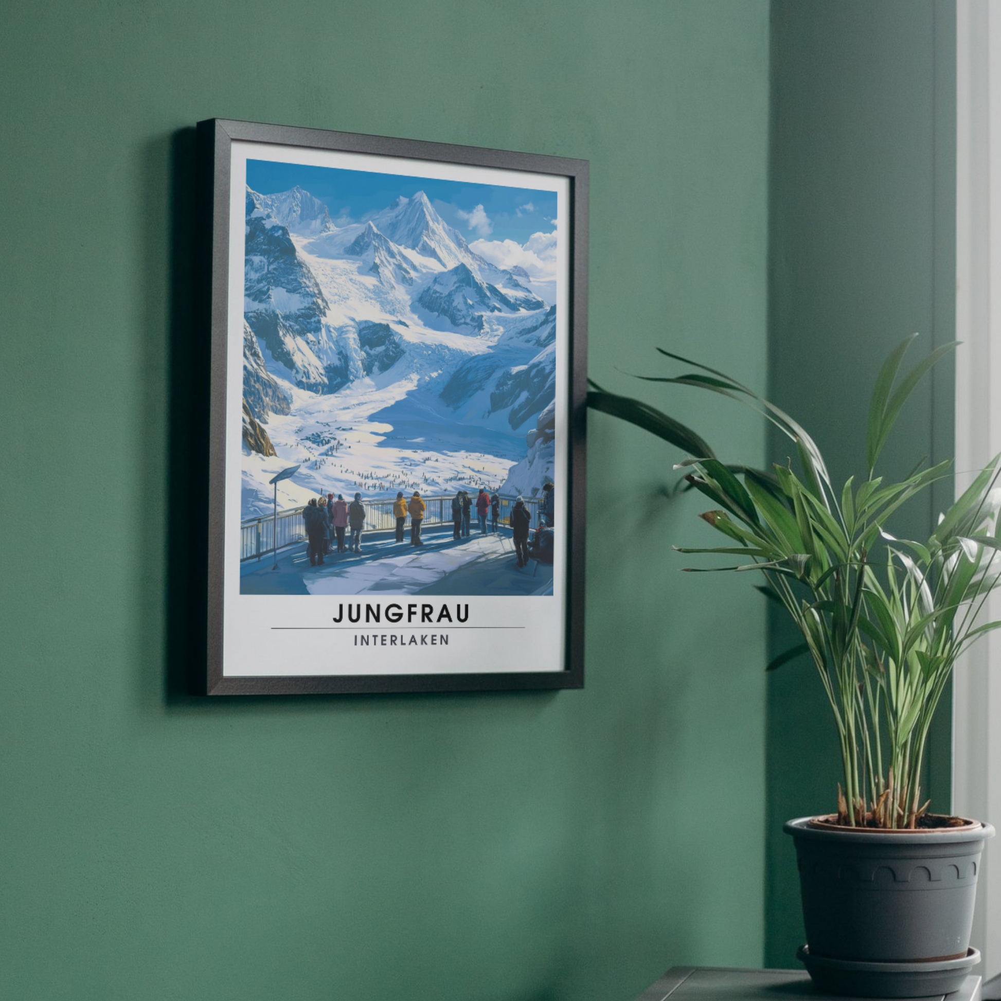 Affiche Jungfrau Interlaken | Impression Suisse | Affiche Suisse