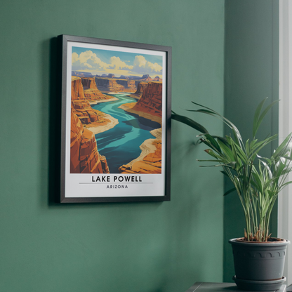 Affiche Lac Powell Arizona | Impression États-Unis | Affiche Lac