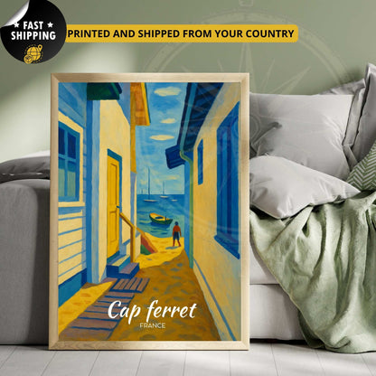 Affiche de voyage Cap Ferret 