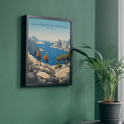 Impression France | Affiche Calanques de Marseille| Impression Calanques de Marseille