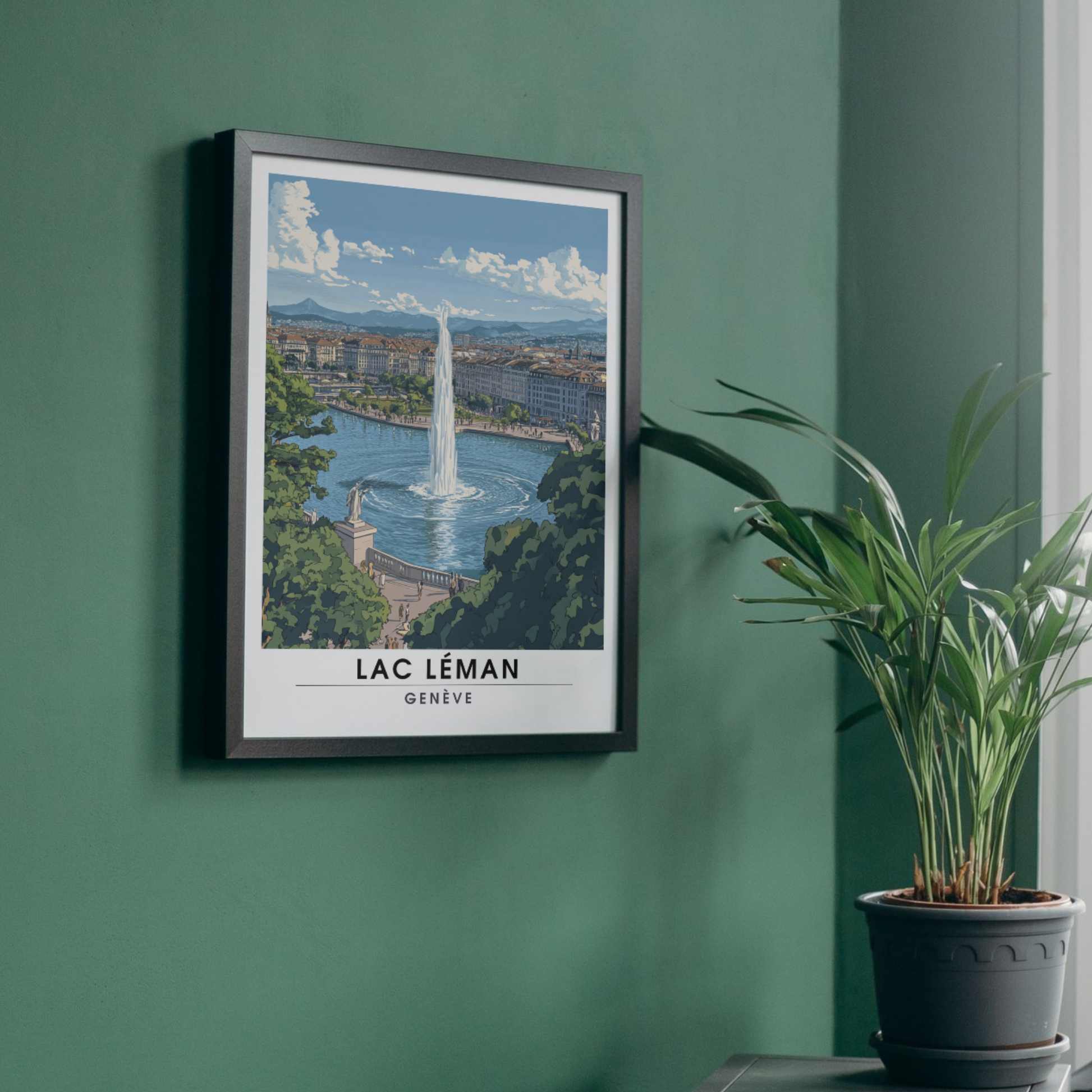 Affiche Lac léman | Impression Suisse | Affiche Suisse