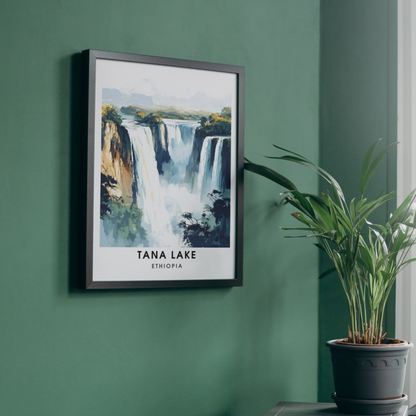 Affiche Lac Tana | Impression de voyage Éthiopie | Affiche Lac