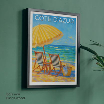 Affiche Côte d’Azur | Impression Côte d’Azur | Affiche France