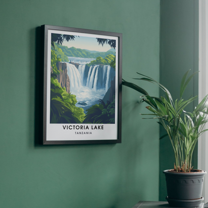 Affiche Lac Victoria | Poster Tanzanie | Affiche Lac