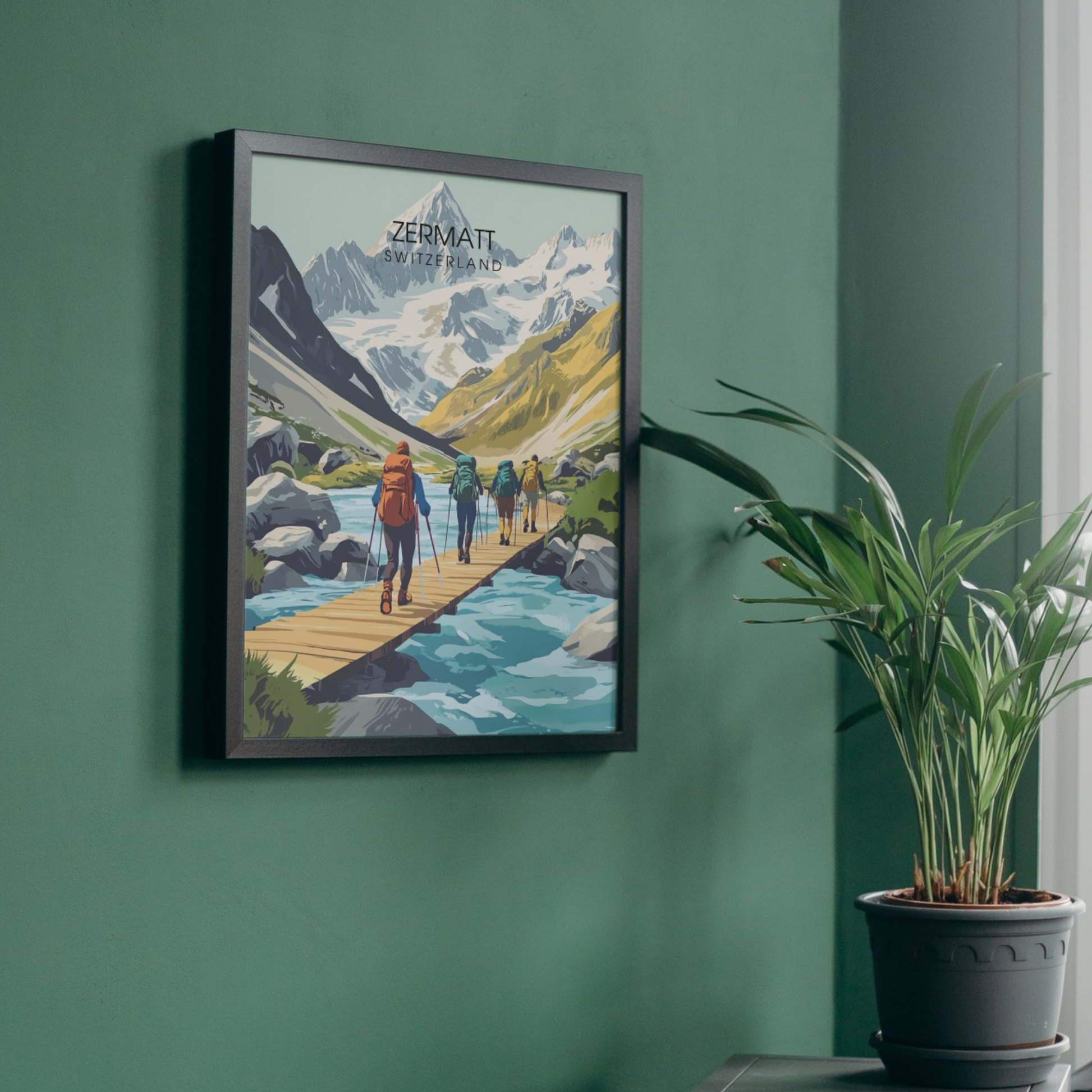 Affiche Zermatt | Impression de voyage Suisse | Affiche Suisse