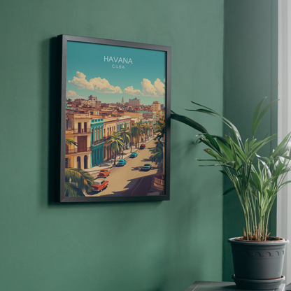Affiche Havana | Impression déco Cuba | Affiche Cuba