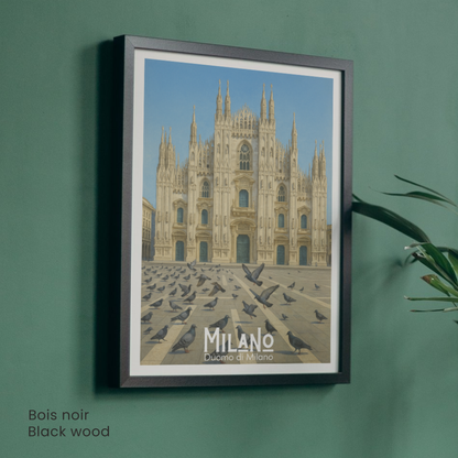 Affiche Milan | Poster Cathédrale de Milan | Affiche Milan