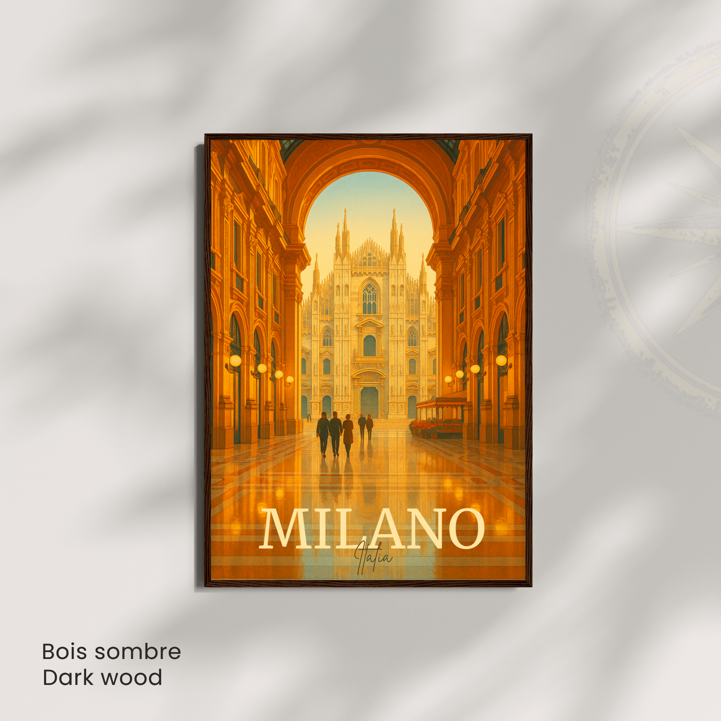 Affiche Milan | Impression de voyage Cathédrale de Milan | Affiche Milan
