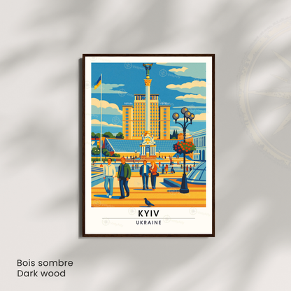Affiche Kyiv | Poster de voyage Kyiv | Affiche Ukraine