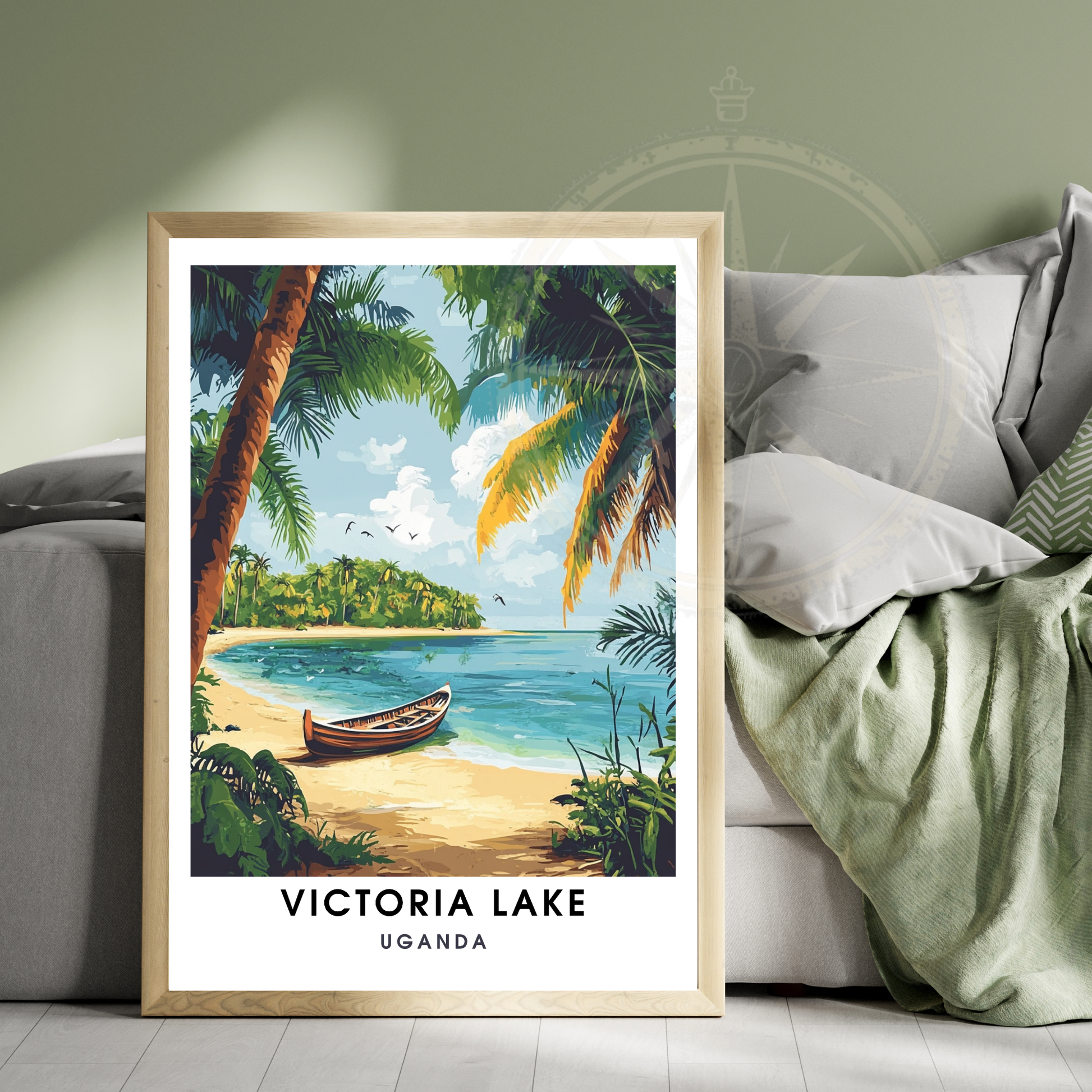 Affiche Lac Victoria | Impression de voyage  Ouganda | Affiche Lac