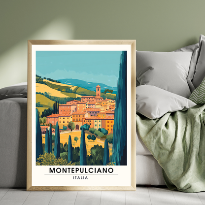 Affiche Montepulciano | Impression Montepulciano, Italie | Impression Italie