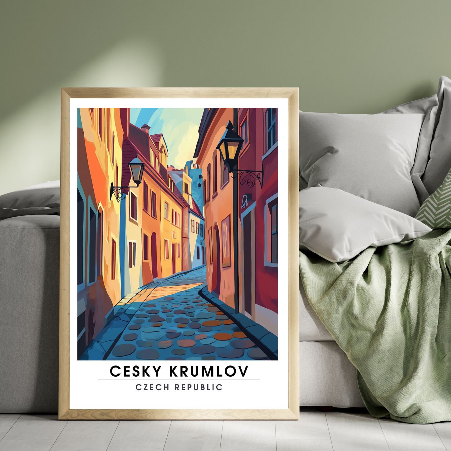 Affiche Český Krumlov | Poster République tchèque | Affiche République tchèque