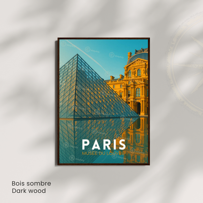 Affiche Paris | Impression Art Musée du Louvre  | Affiche France