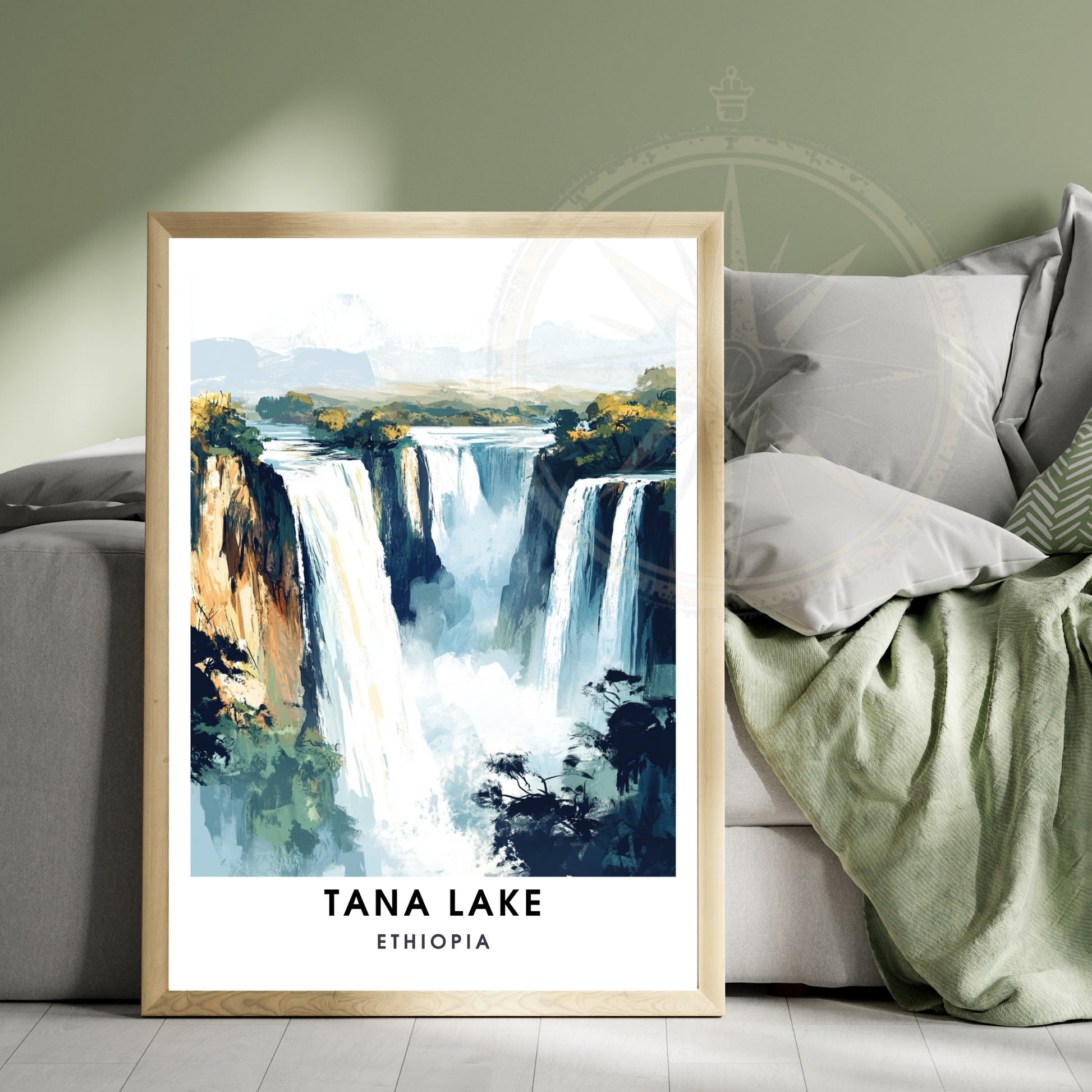 Affiche Lac Tana | Impression de voyage Éthiopie | Affiche Lac