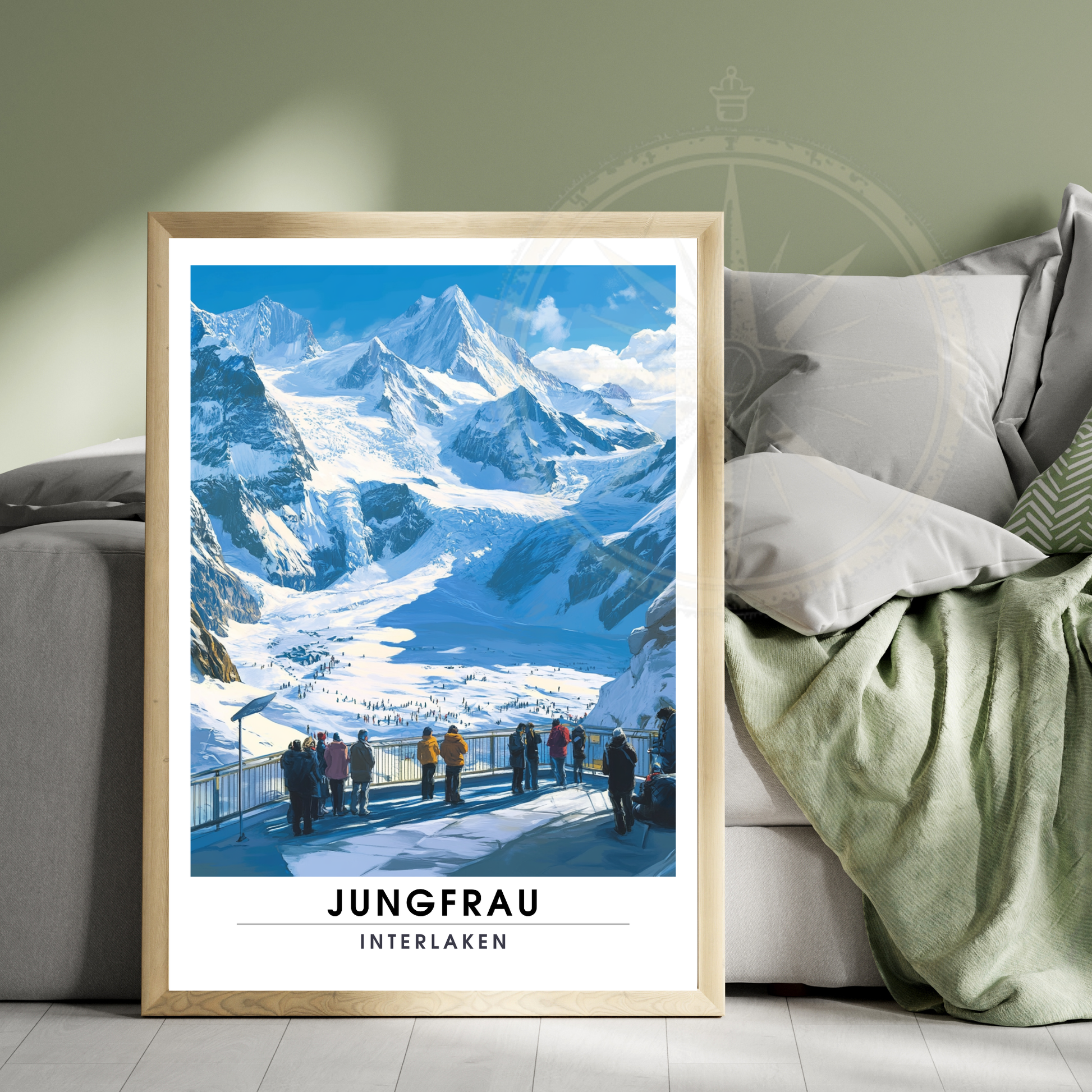 Affiche Jungfrau Interlaken | Impression Suisse | Affiche Suisse