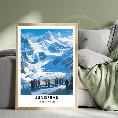 Affiche Jungfrau Interlaken | Impression Suisse | Affiche Suisse