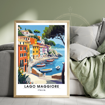 Affiche Lac Majeur | Impression Italie | Affiche Lac