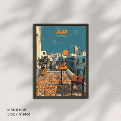 Affiche Alger – Affiche casbah d'Alger, Algérie