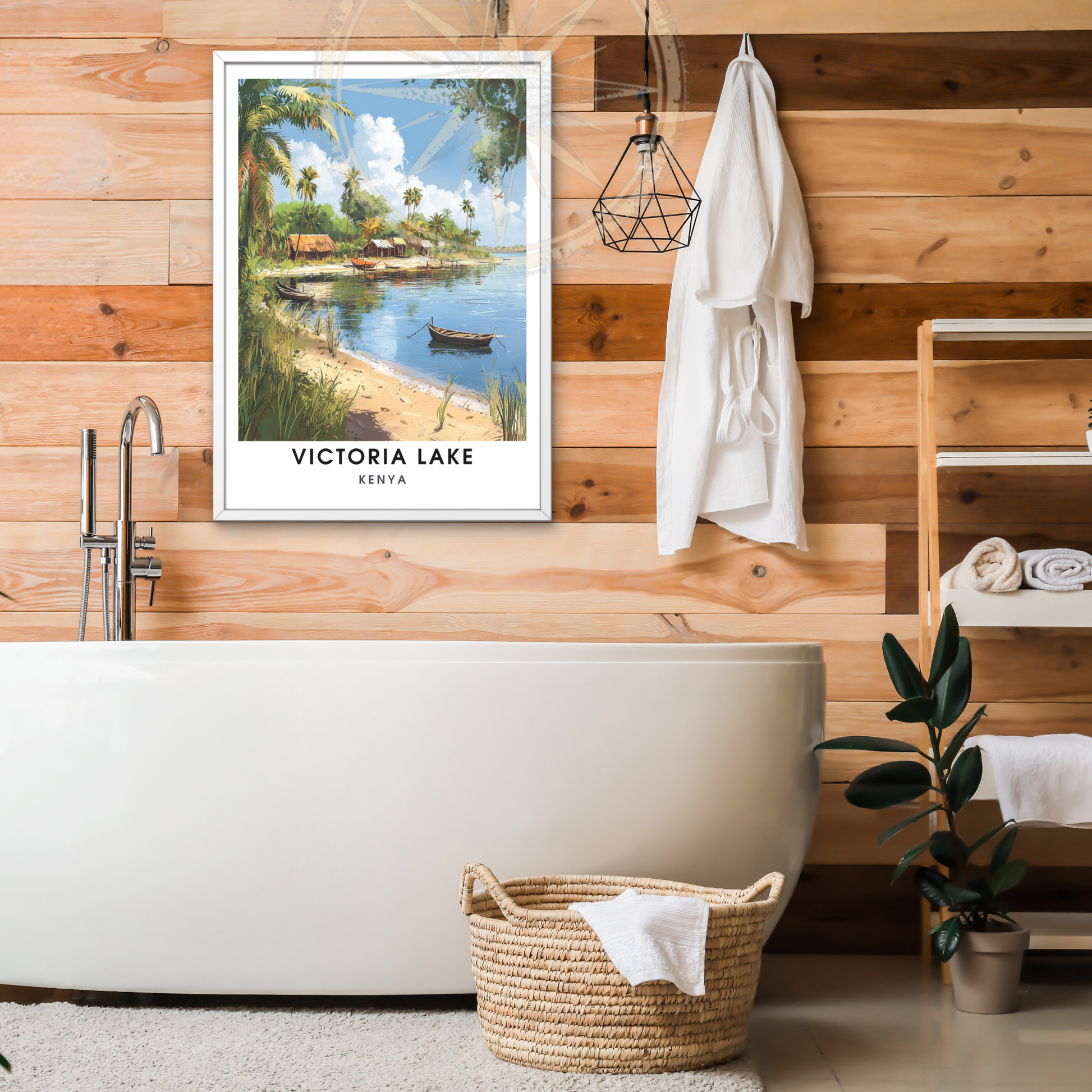Affiche Lac Victoria | Impression Kenya | Affiche Lac