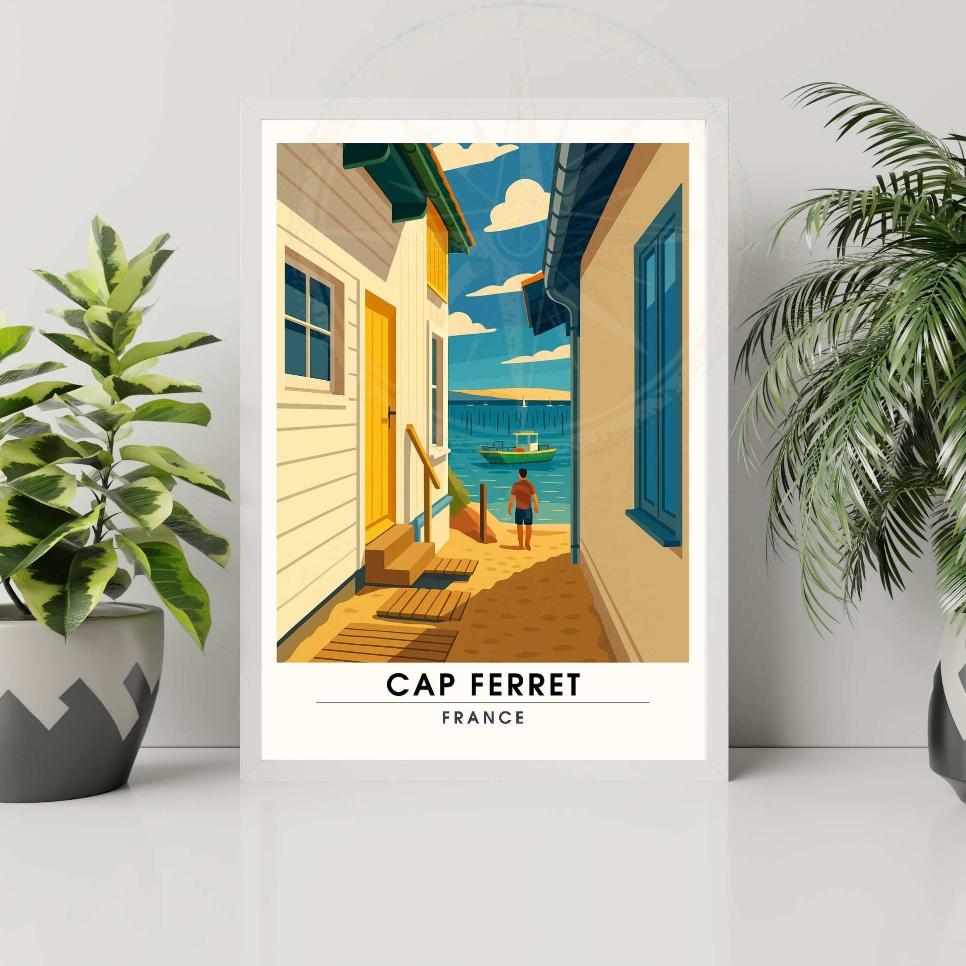 Affiche Cap Ferret | Poster Cap Ferret | Affiche de voyage France 

