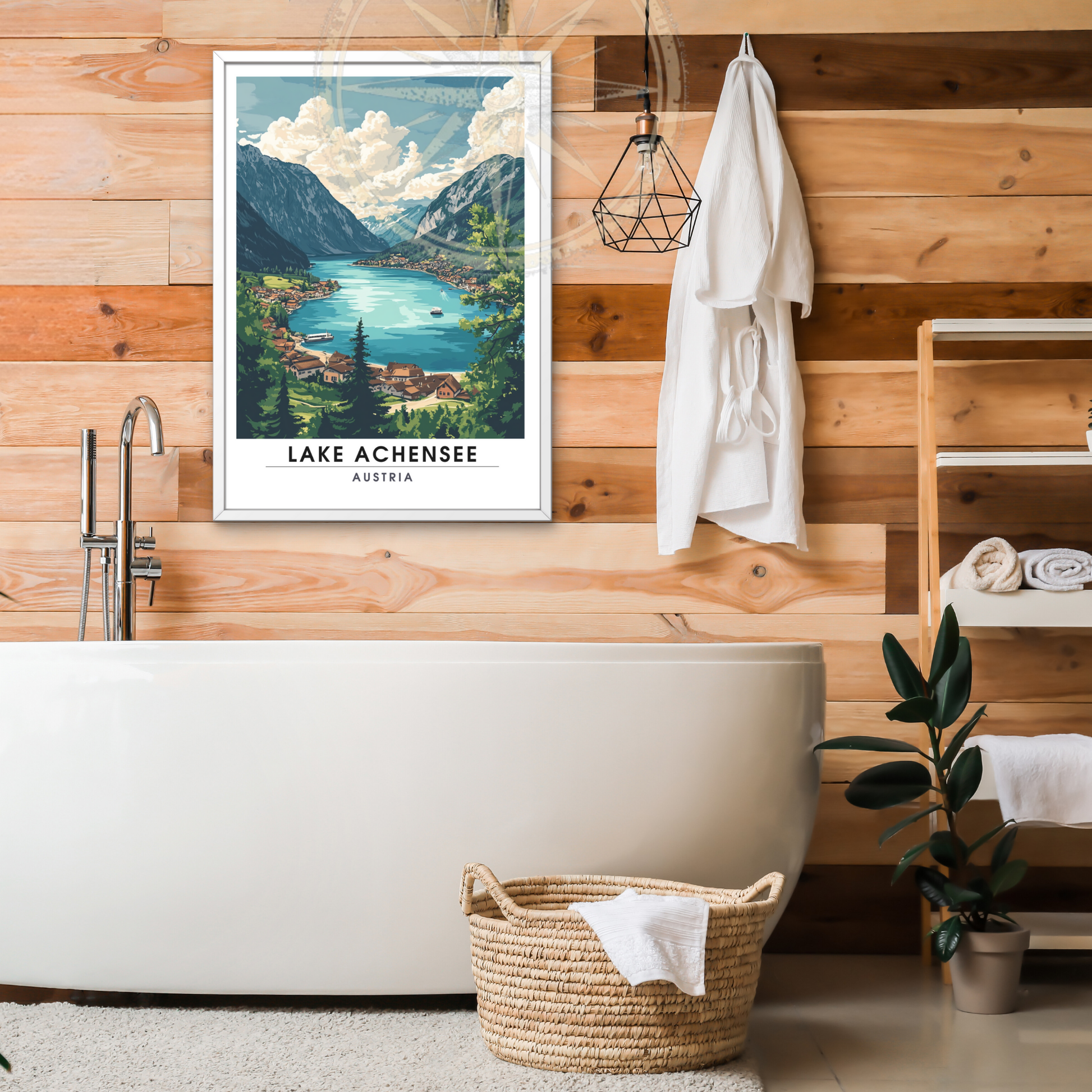 Affiche Lac Achensee  | Poster Autriche | Affiche Lac