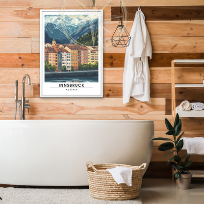 Affiche Innsbruck | Impression Autriche | Affiche Autriche