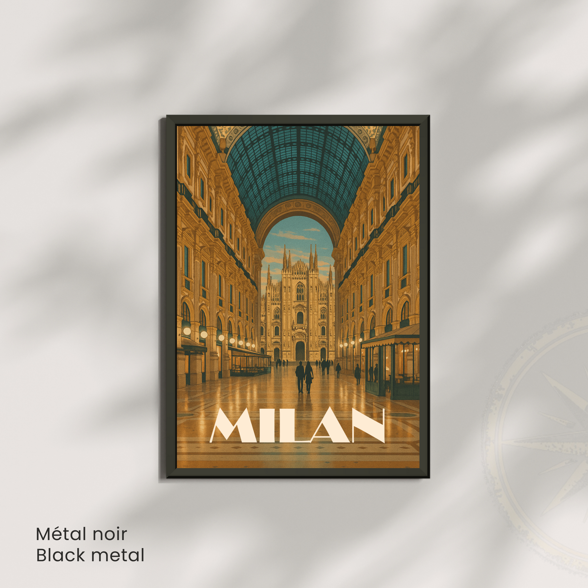 Affiche Milan | Poster de voyage Cathédrale de Milan | Affiche Milan